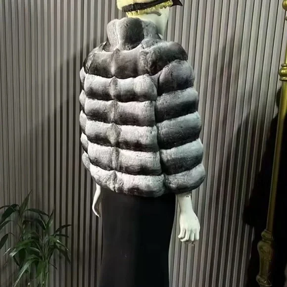 100% real chinchilla jacket - Picture 6 of 8